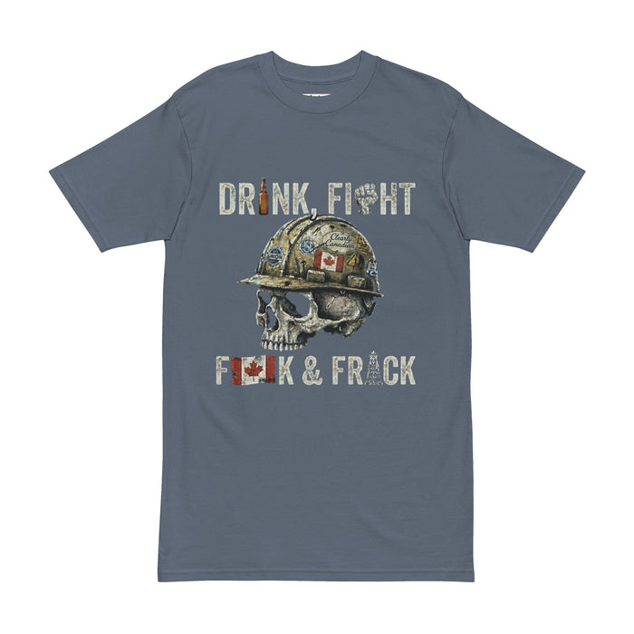 Drink, Fight, F**k & Fr^ck Alberta, Canada - Heavy Duty Tee